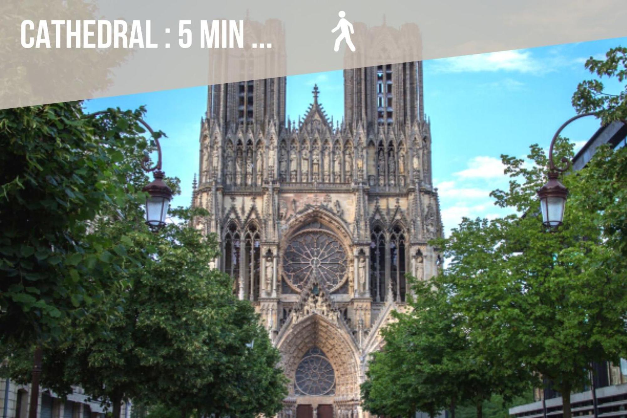 Centre - Parking - Cathedrale Apartment Reims Exterior foto